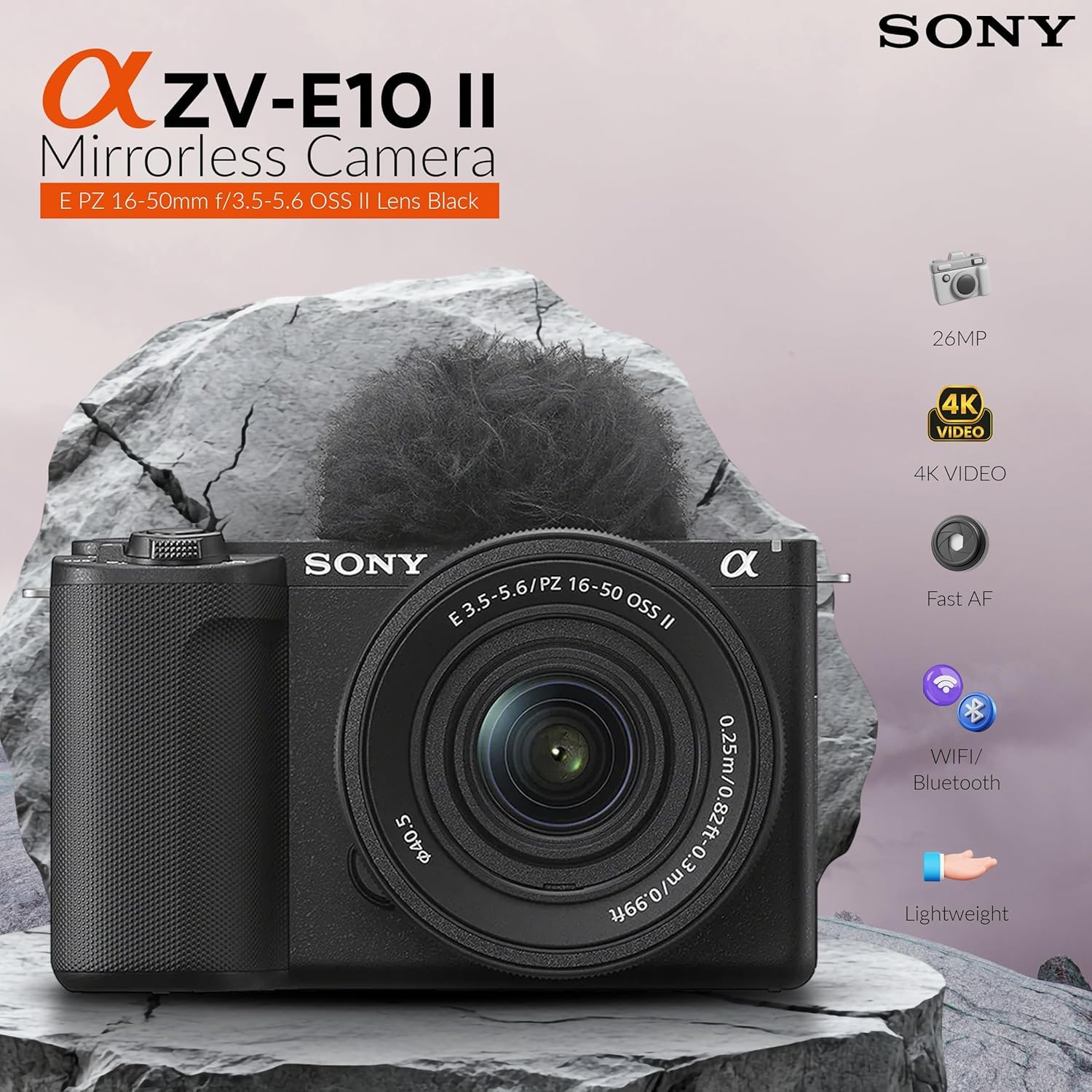 Amazon | ソニー α ZV-E10 II ミラーレスカメラ E PZ 16-50mm f/3.5