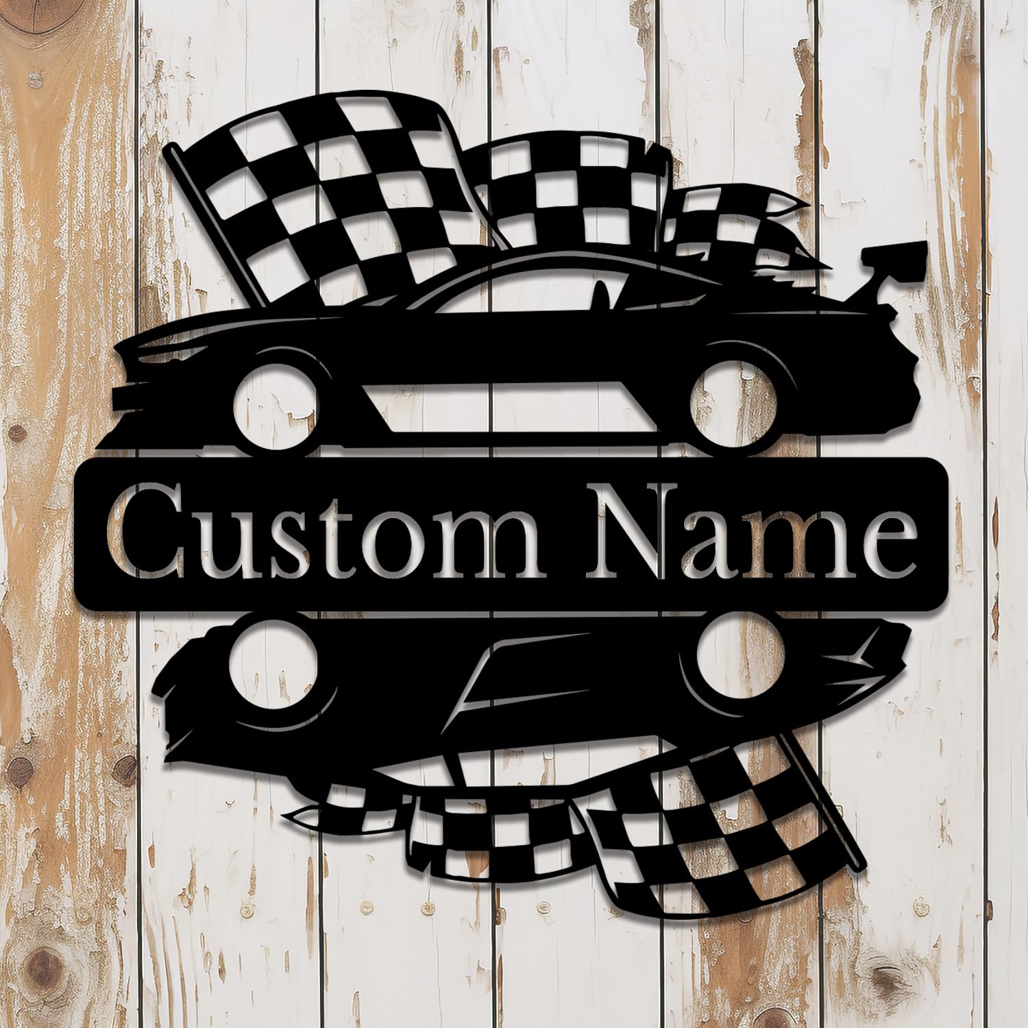 Survalue Racing E Personalized Custom Racing Metal Wall Decoration, Custom Racing Metal Wall Art, Personalized Wall Decor,Gifts For Racing Lovers (Racing E)