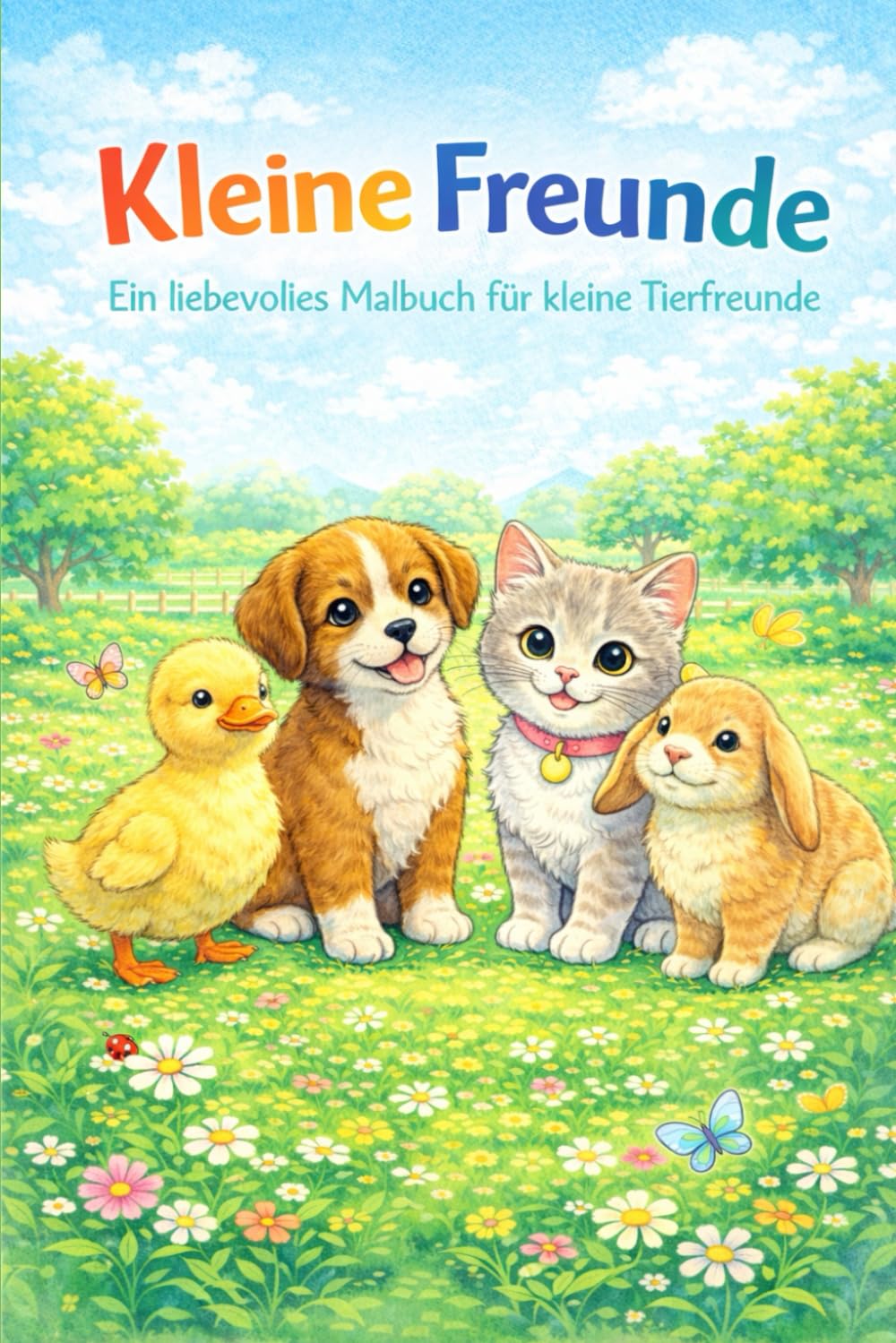 Kleine Freunde: Ein liebevolles Malbuch für kleine Tierfreunde (Die Freunde-Malbuchserie – Kreativer Ausmalspaß für Kinder ab 3 Jahren)