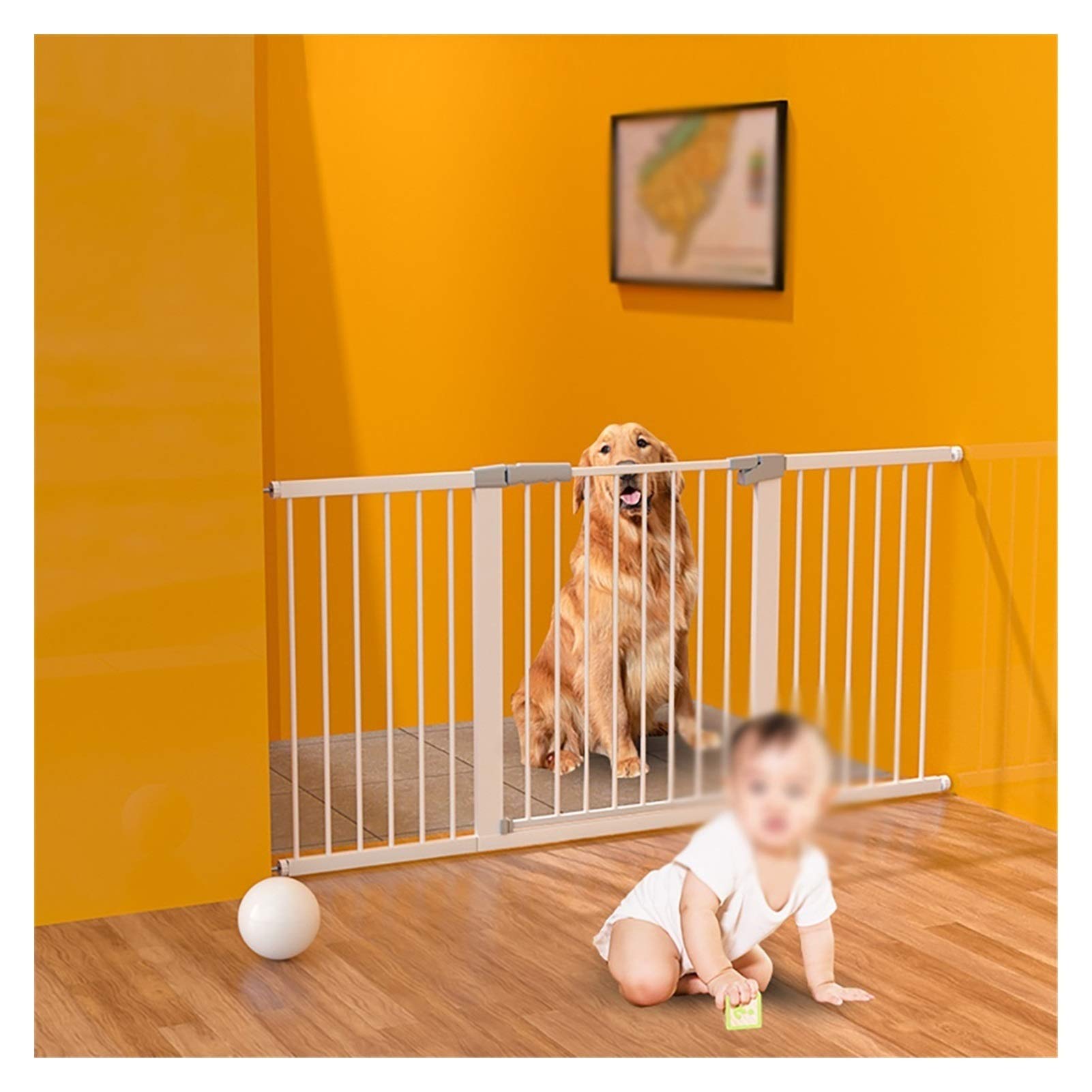 Buy BCGT Extra Wide Baby Gate, Double Door Super Wide Adjustable Baby