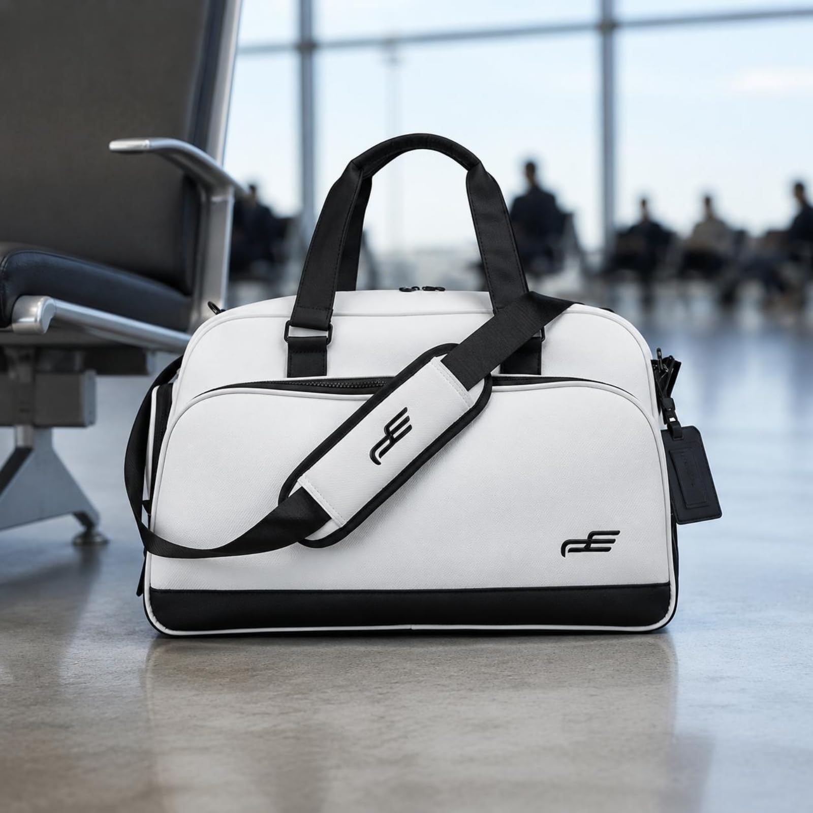 Estuche Guardarropa para Golf con Compartimentos Separados para Ropa y Calzado Confeccionado en Nylon Resistente al Agua para Llevar Completas y, Gris