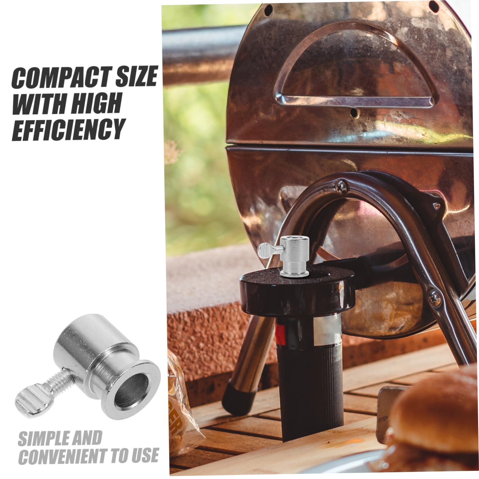 BRIGHTFUFU 5pcs Grilling Rack Trussing Accessory Rotisserie Grill Kit Balance Weight Holder for Spit Rod