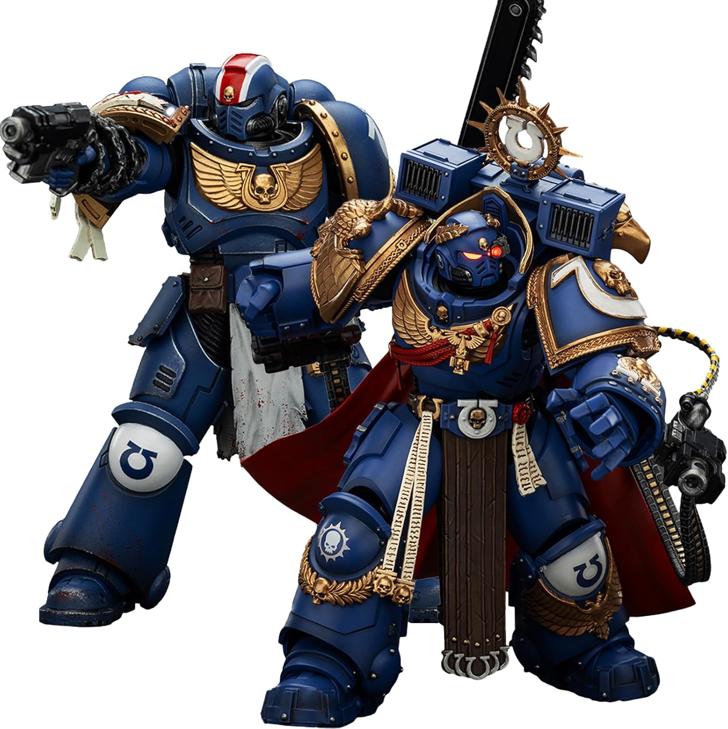 JOYTOY Warhammer 40K Ultramarines 1/18 Action Figures Ultramarines Lieutenant Titus-Collectors Edition Marneus Calgar 2PCS Model Collection
