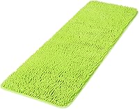 Vista 42 de Yeaban Juego de alfombras de baño verde manzana 2 piezas (20" x 32" y 17" x 24"), tapetes de baño de felpilla gruesa Alfombras de baño absorbentes