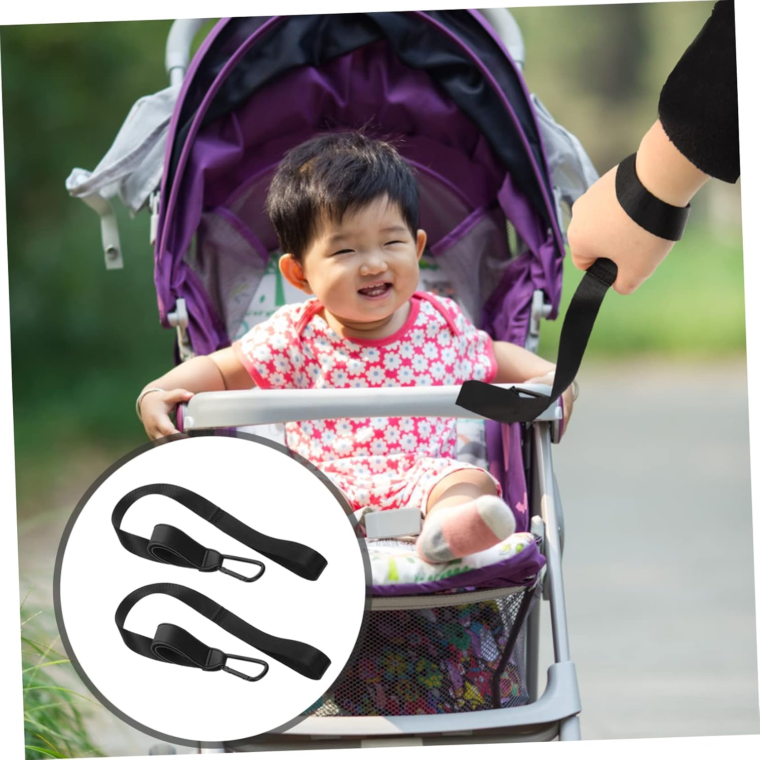 2Pcs Pushchair Reusable Stroller Strap Replacement Durable Harness for Strollers Highchairs Convenient Reliable Pram Accessories