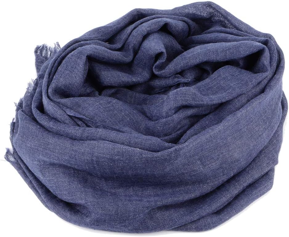 Women Summer Scarfs Large Long Lightweight Linen Beach Gauze Shawl Wrap 75”×43” - Image 3