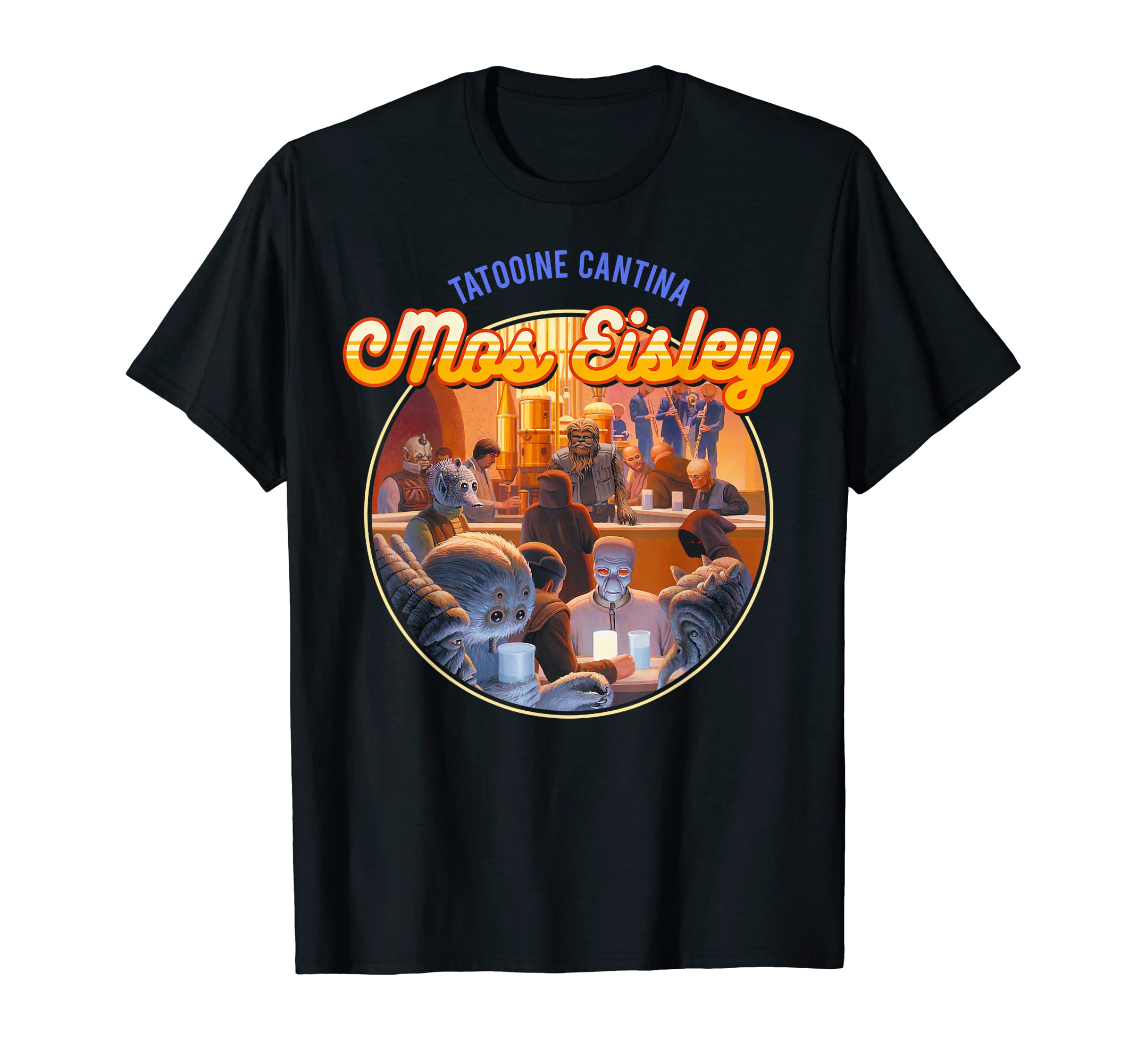 star warsMos Eisley Tatooine Cantina Circle Portrait T-Shirt