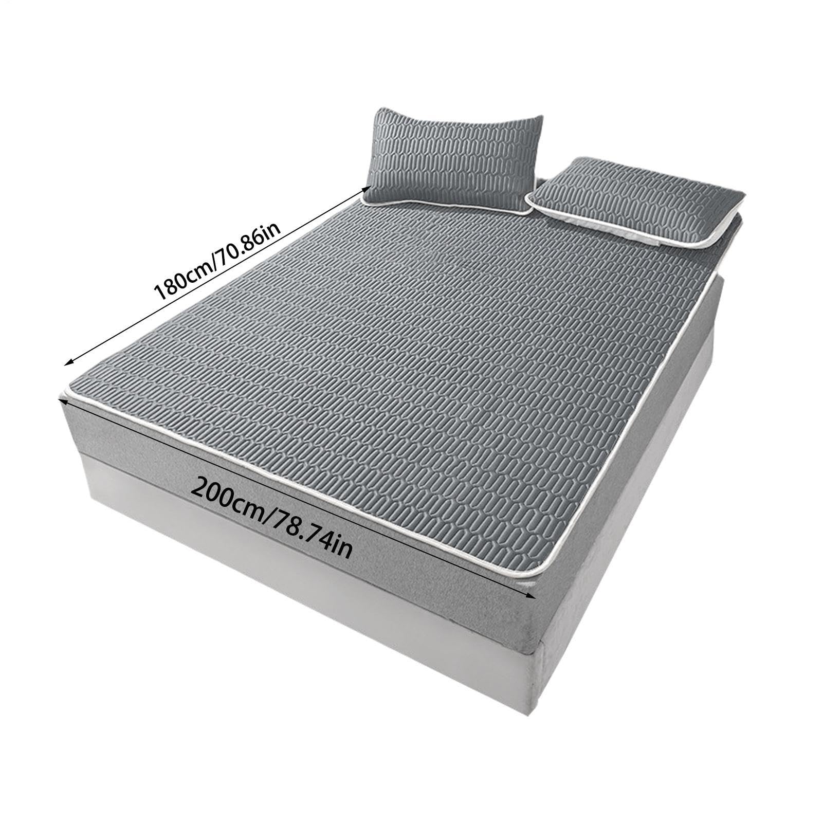 Materassino estivo rinfrescante | Cool Sensation - Tappetino per dormire in seta, 180 x 200 cm, stile semplice, estivo, per studenti scolastici, camera da letto dei bambini, camera da letto