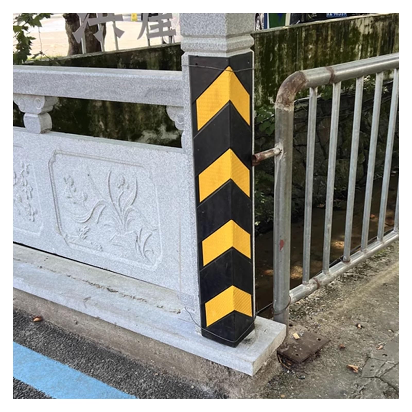 Protections d'angle robustes en caoutchouc pour mur de parking et poteau de garage