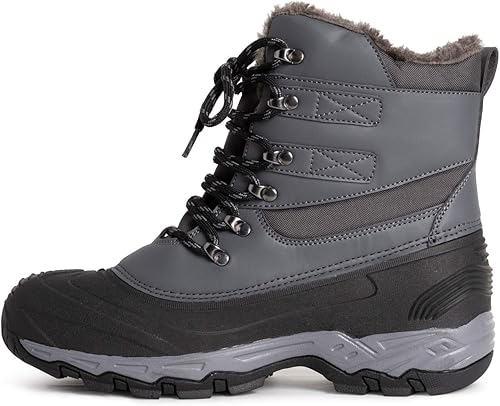 Miniatura 3 de Polar Suela impermeable para hombre, con forro de piel sintética totalmente forrada, botas de nieve duraderas para invierno