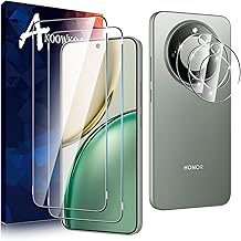 Anoowkoa 2+2 Pack for Honor Magic 8 Lite/Honor Magic8 Lite Screen Protectors and Camera Lens Protectors Guard Tempered Glass Film, Anti Fingerprints Protective Film