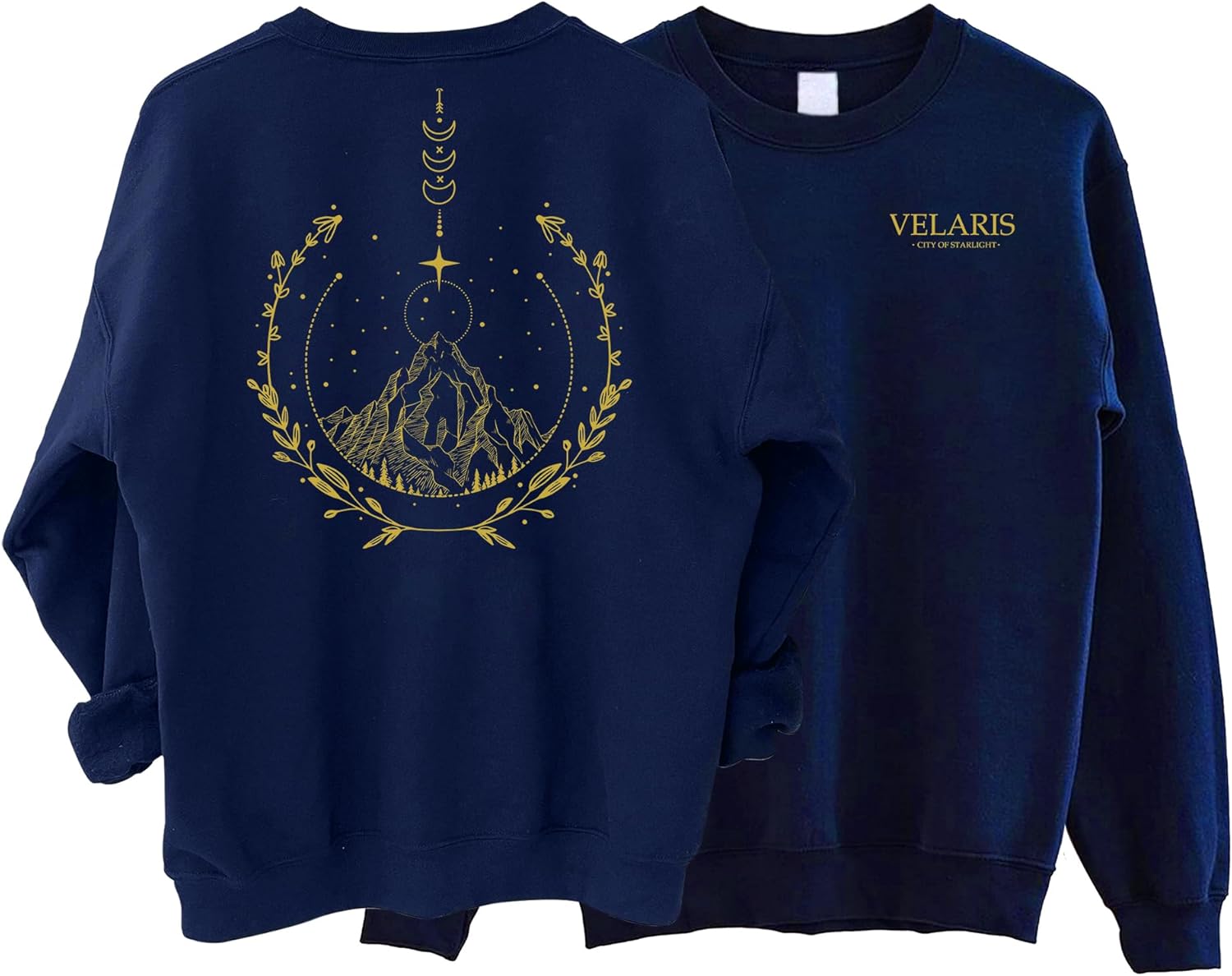 Velaris City of Starlight Sweatshirt - Velaris Sweatshirt, Throne of Glass Sweatshirt for Fans 2 Sided