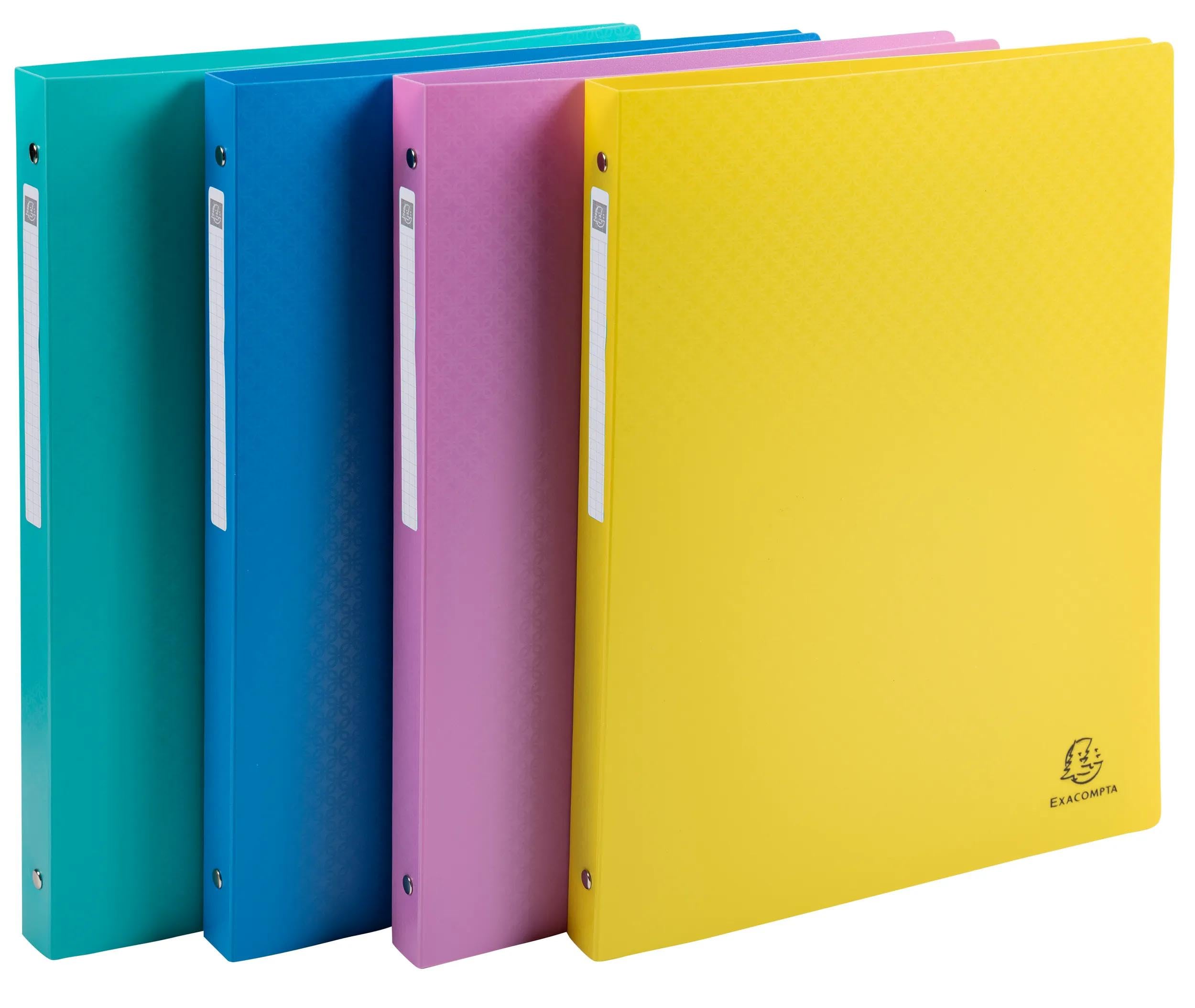 Exacompta - Ref 51190E - Box of 20 Forever Young Binders - 4 Round Rings 15 mm - Spine 20 mm - External Dimensions: 32 x 25 cm - A4 File Format - Assorted