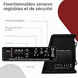 Caliber BC112SA-PRO – Caisson de Basse Voiture 12 Pouces Actif avec amplificateur intégré – Subwoofer Auto 200W RMS – 1000W crête – Noir - 4