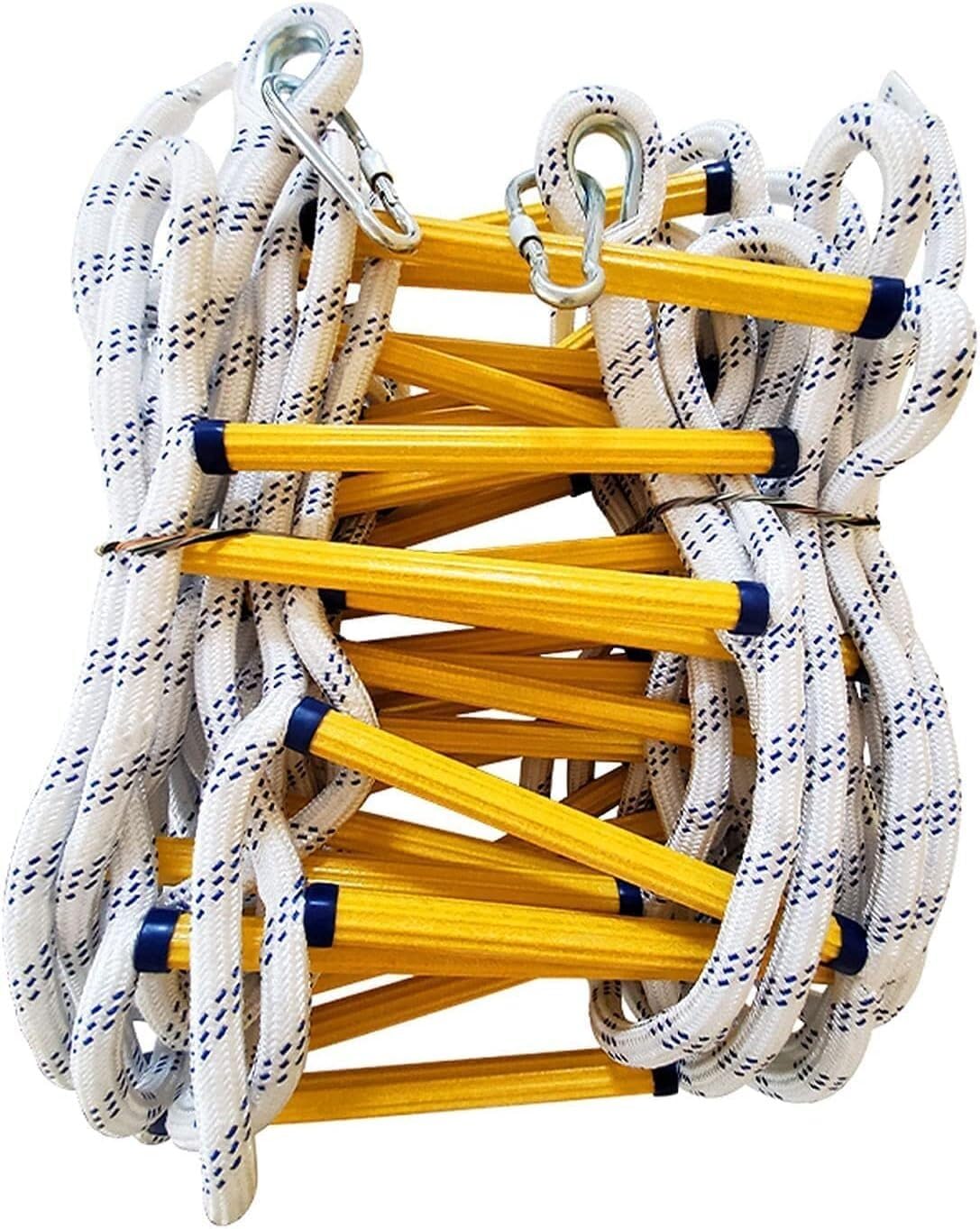 KFGISD, Home Rope Ladder Emergency Fire Escape, Adult Ladder, with Hook and Loop/8M,Rope Ladder(12M)