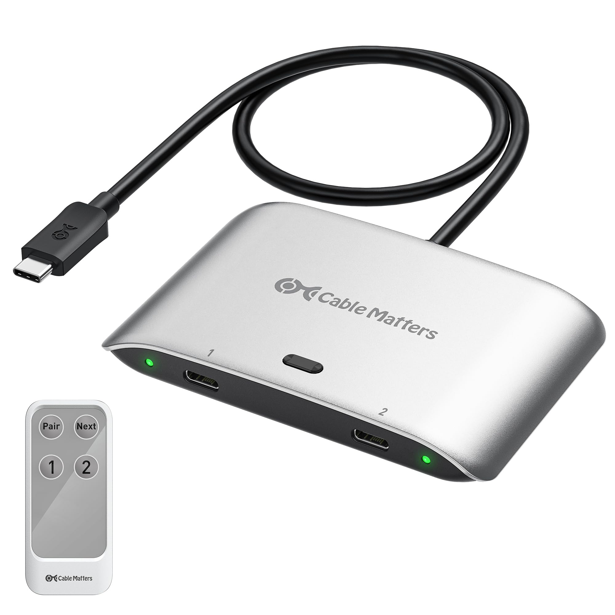 Amazon | Cable Matters 20Gbps USB C 切替器 2台PC用、[Windows用8K