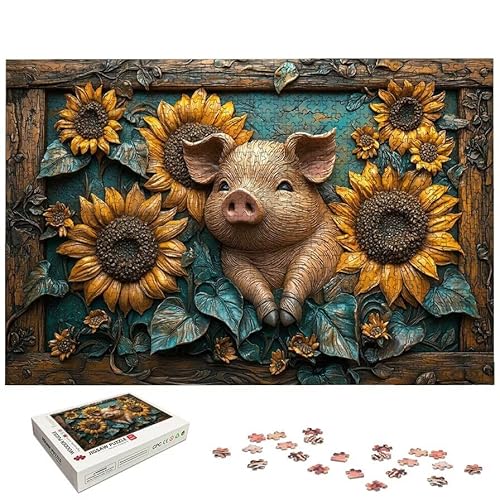 �Ђ܂�� �p�Y�� 1000�s�[�X ��l���� �� �W�O�\�[�p�Y�� �ؐ� Puzzle (75x50cm) ����������t�� �]�g�� ��l���� ��� ���� ��H�|�i Puzzle �z�[���f�R���[�V�����ɍœK�A�����ւ̃M�t�g�A�j���ւ̃M�t�g�AHome Deco