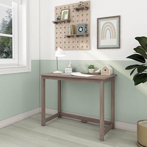 Miniatura 15 de Max & Lily Escritorio de madera maciza, 47 pulgadas, natural Natural,Azul,Arcilla,Gris,Blanco,Espresso,https://www.amazon.com/dp/undefined