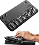 Vaydeer Keyboard Stand with Wrist Rest, Gaming Wrist Support Pad, Ergonomic Hand Rest Arm Soft Memory Foam for Palm Typing Comfort, Tilt Keyboard Riser Holder Lift Computer Desk Accessory Office Home