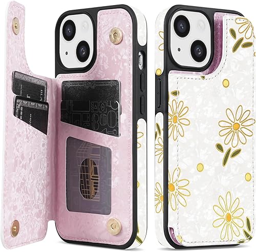 Miniatura 12 de NNH Funda tipo cartera compatible con iPhone Xs Max con bloqueo RFID, ranuras para tarjetas, folio de piel sintética, función atril, doble cierre