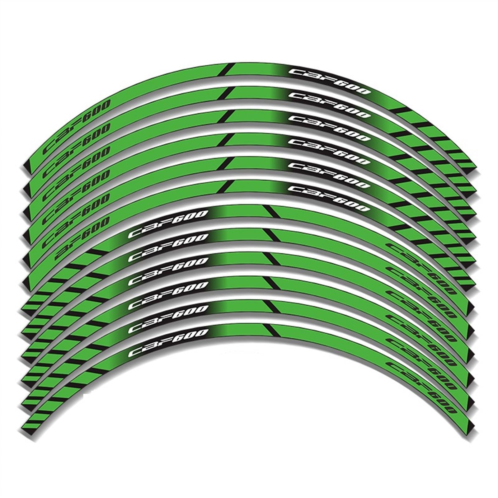 Frynuzb A3 Applique For Cbf600 Cbf 600 Motorcycle Stripes Reflective Rim Stickers(A3)