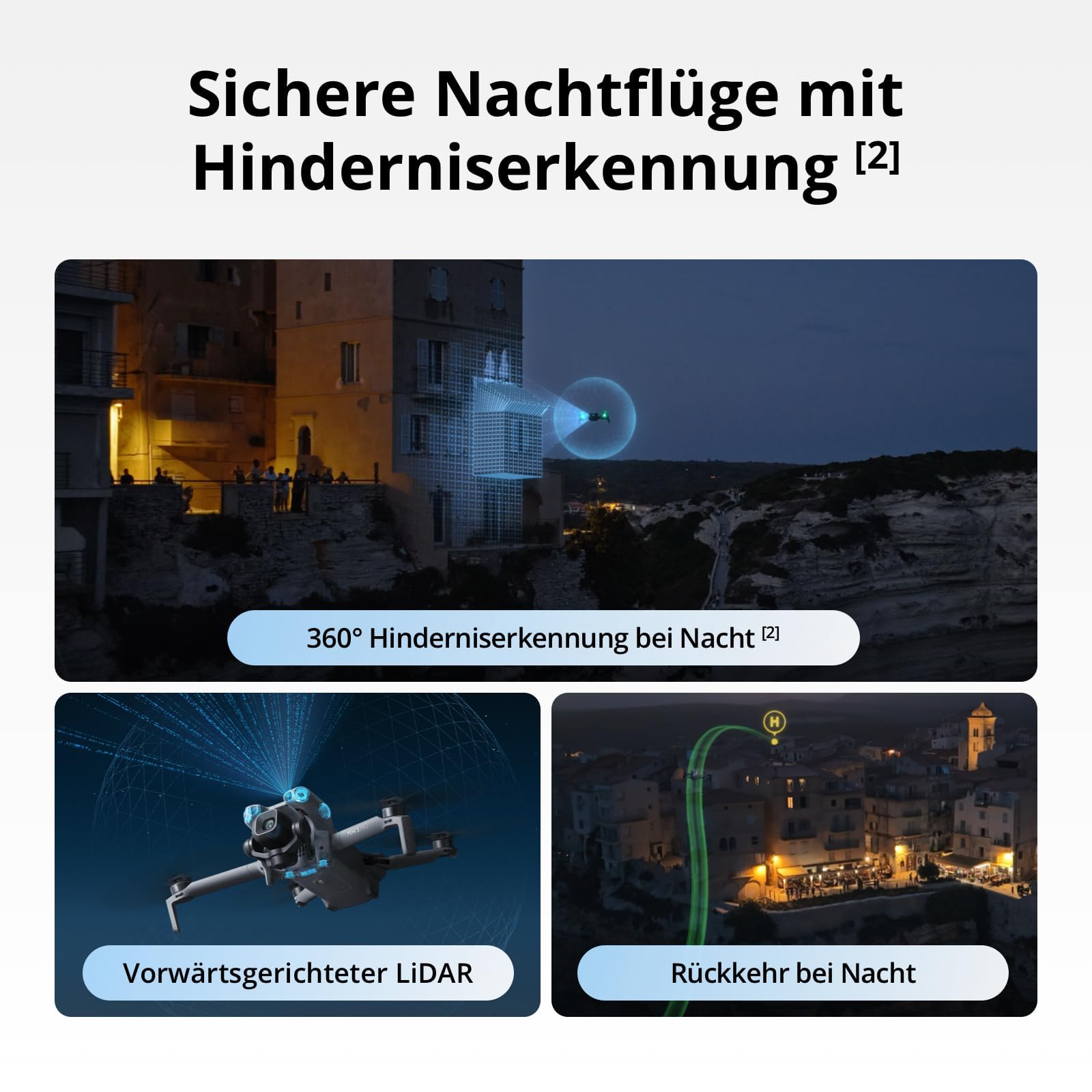 DJI Mini 5 Pro Fly More Combo mit DJI RC 2 Bundle, 4K Drohne mit Kamera für Anfänger, C0-Zertifiziert, 1-Zoll CMOS, Hinderniserkennung, 225°-Gimbal-Rotation (Mini 5 Pro Fly More RC2)