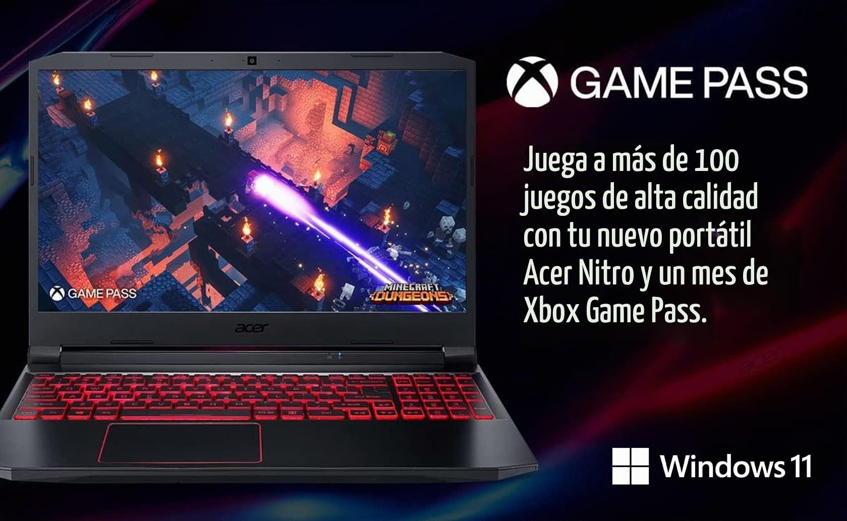 Acer Nitro 5 AN515-55-53E5 Gaming Laptop | Intel Core i5-10300H | NVIDIA GeForce RTX 3050 Laptop GPU | Pantalla IPS FHD de 15.6 pulgadas de 144 Hz