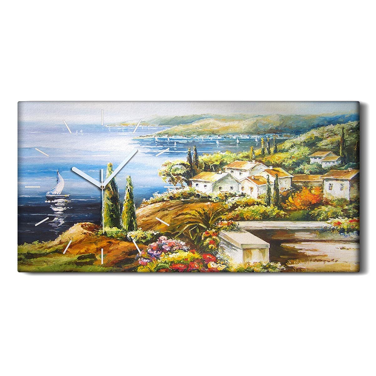 Horloge sur Toile Décoration Art Mural Salon Chambre Modern Canvas