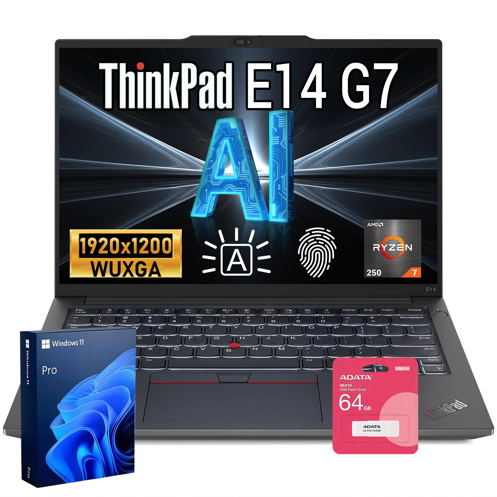 Amazon.co.jp: Lenovo ThinkPad E14 Gen 7 14インチ FHD+、AMD Ryzen 7
