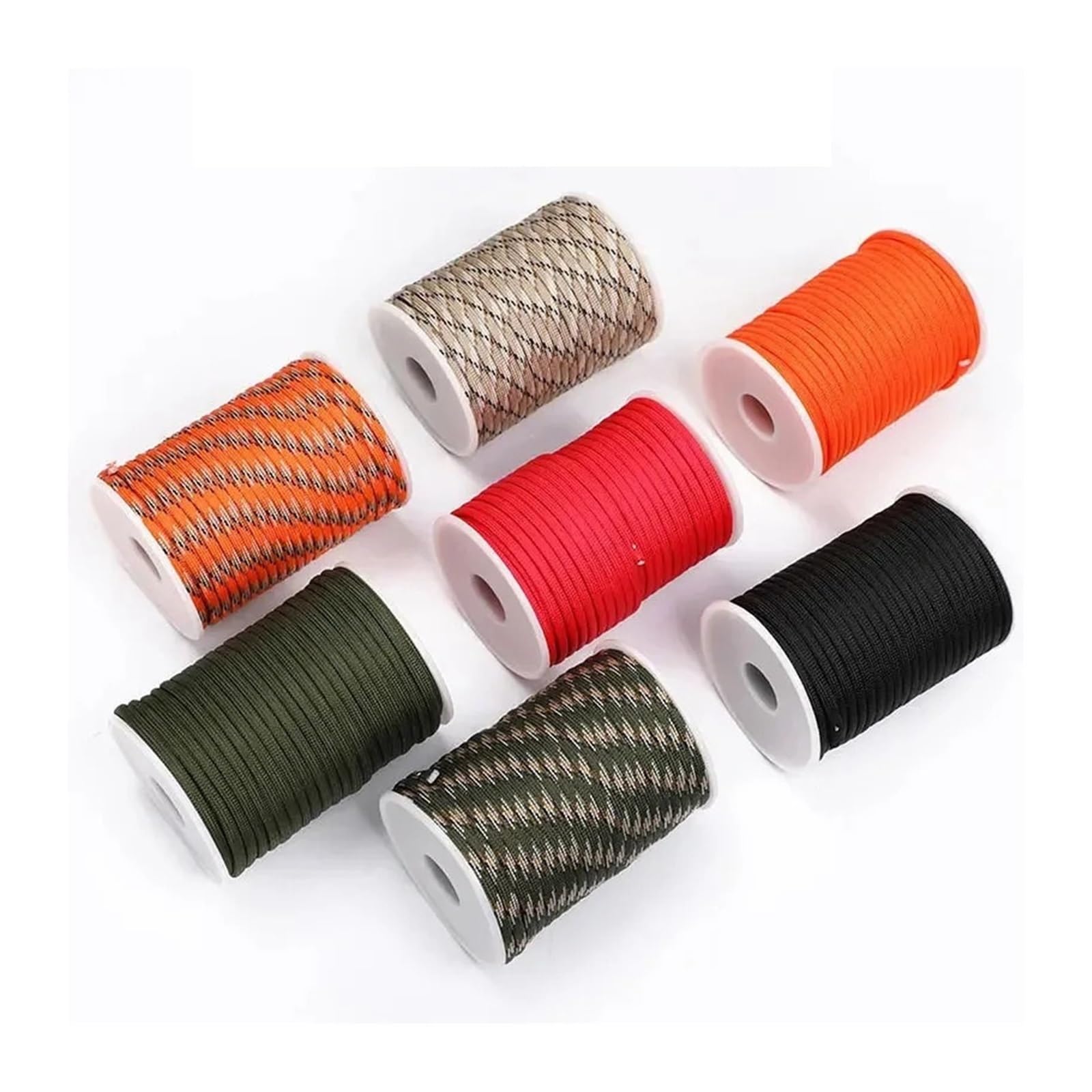 Paracord, 5 M/15 M/30 M 7-rdzeniowy 550 4 mm lina spadochronowa Outdoor Camping zestaw lin survivalowych Parasol Namiot Pasek na smycz Linia do bielizny (rolka 01,30 m)