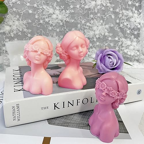 Miniatura 6 de Moldes para velas, moldes de resina 3D de silicona para hacer velas, kits de fabricación de velas, moldes para jabones, cera, arcilla, yeso, velas