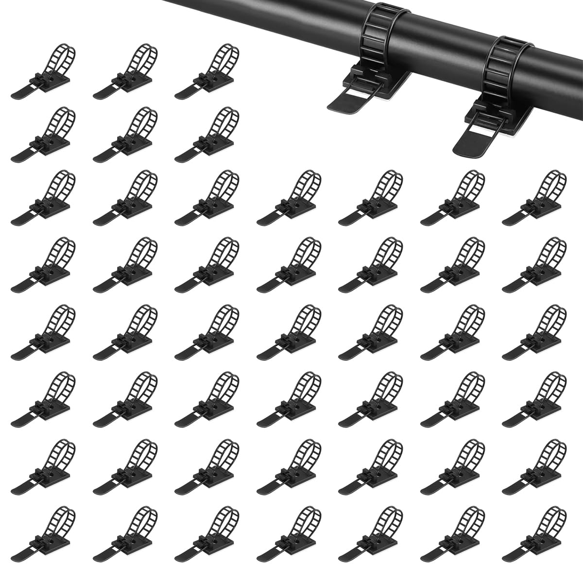 ZORBES® 50Pcs Adjustable Cable Ties 3.5 inches Self Adhesive Cable Ties Releasable Cable Ties Reusable Nylon Cable Ties Under Desk Cable Holders Cable Organizers for USB Cables, Wires, Power Cords (B0D8FMWDTN) Amazon Price History, Amazon Price Tracker