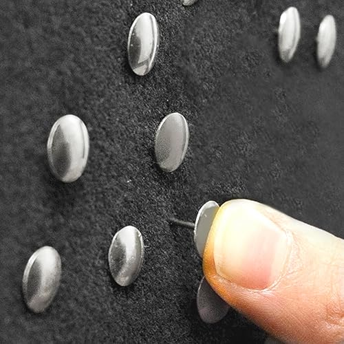 Miniatura 5 de BAZIC - Alfileres de empuje, punta plana de acero de níquel plateado para pulgar, para tablón de anuncios, mapas, fotos, oficina, escuela (200 por