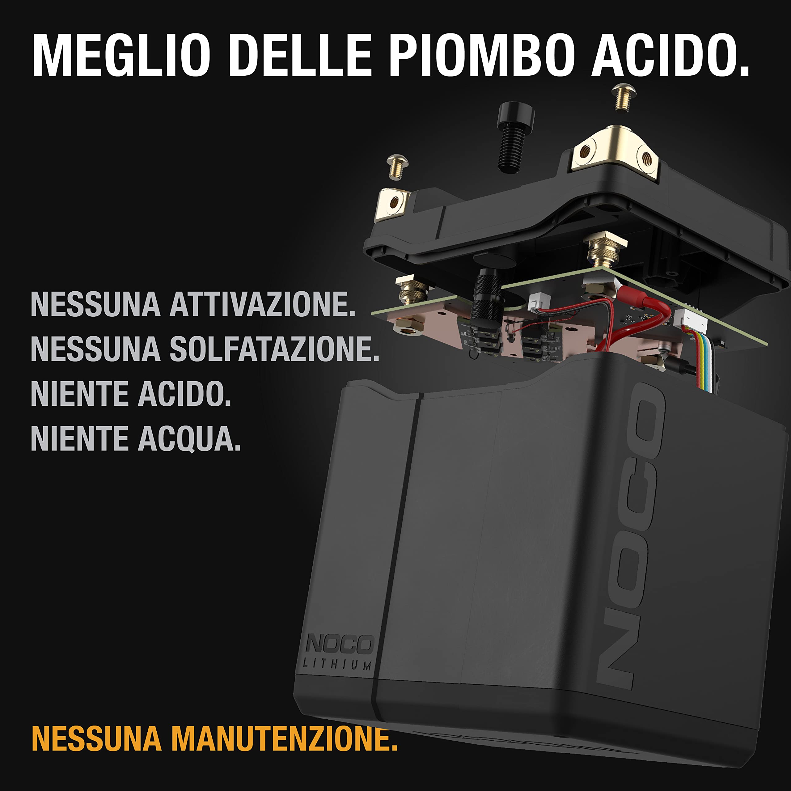 NOCO Lithium NLP30: Batteria Moto 12V Ultra-Leggera – Gruppo 30 – 8Ah – Avviamento 700A – BMS Intelligente – Certificata UL