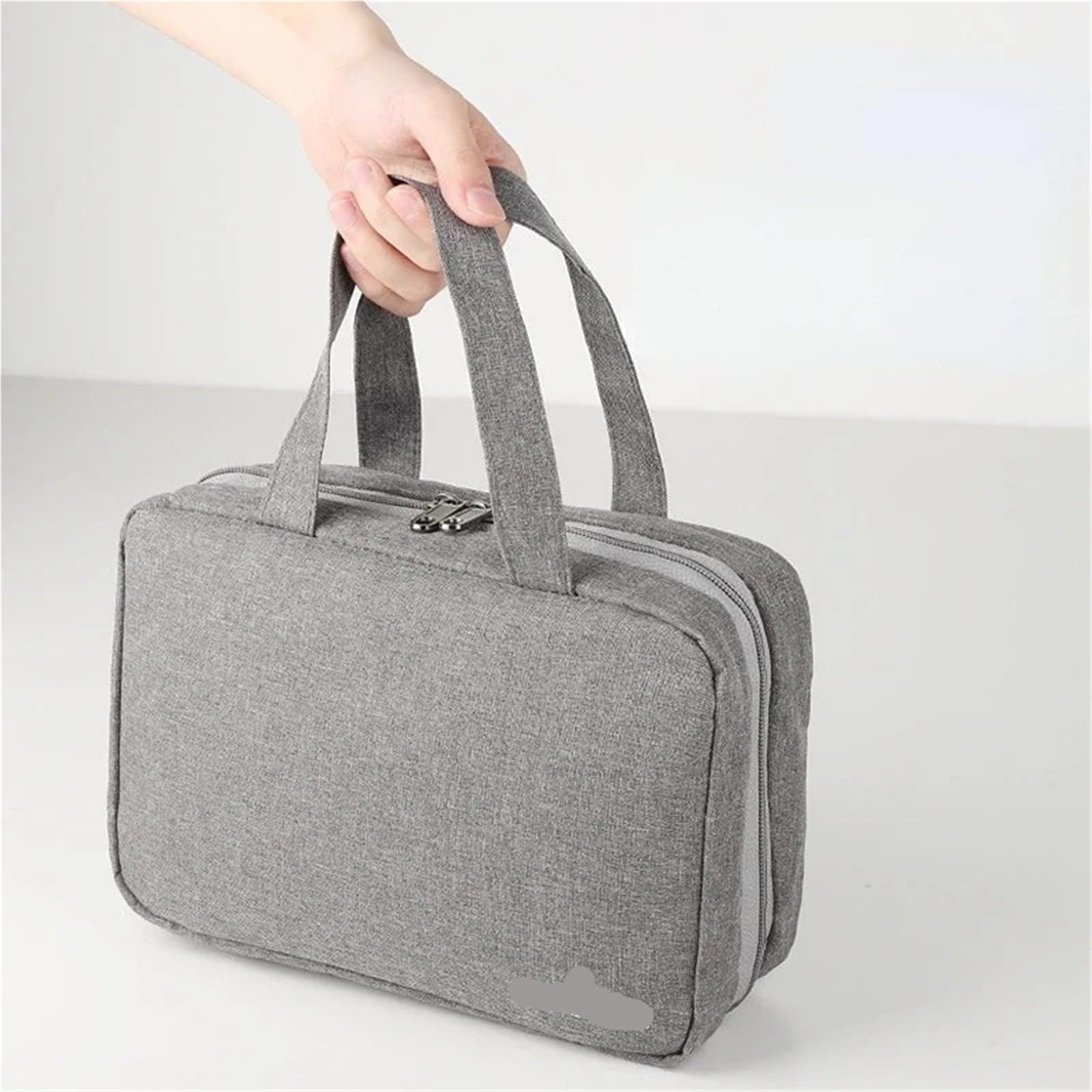 Borsa da toilette pieghevole impermeabile viaggio 1 pezzo for separazione asciutta e bagnata for cosmetici di grande capacità Per Viaggi(Dark Blue)