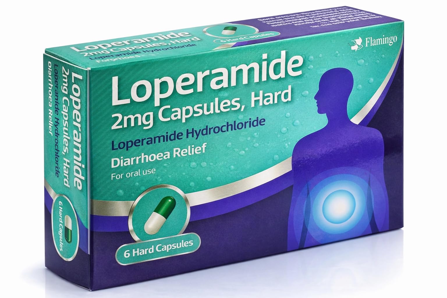 48 Diarrhoea Relief 2mg Capsules Loperamide Hydrochloride Tablets (8x6)