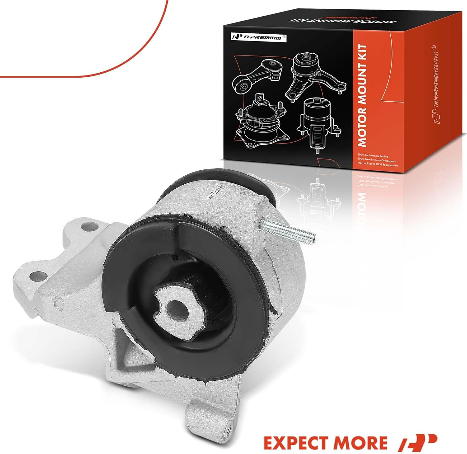 A-Premium Left Transmission Mount Compatible with Ford Taurus 2013-2017, Special Service Police Sedan 2014-2018 & Lincoln MKT 2013-2016, 2.0L, Automatic Transmission