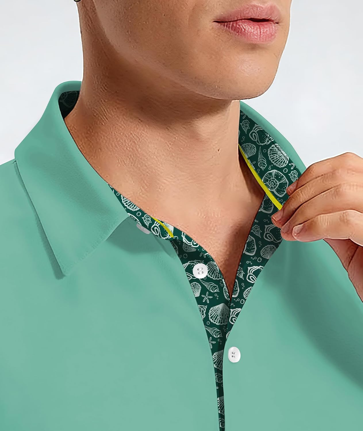 ZITY Mens Golf Shirt Short Sleeve Moisture Wicking Polo Shirts for Men Performance Casual Stretchy Collared Polo Shirt
