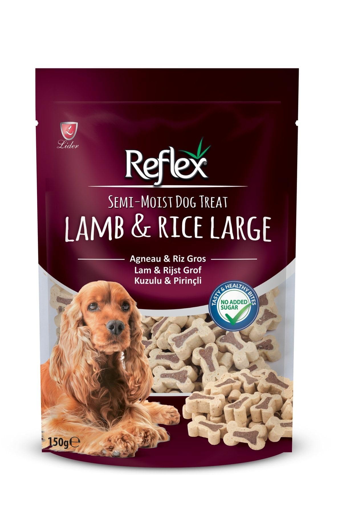 Reflex Kuzulu ve Pirinçli Yarı Yumuşak Köpek Ödül Maması 150 gr x 10 Adet