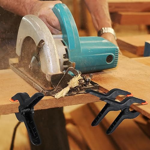 Miniatura 3 de Tanlade 50 abrazaderas de resorte de 6 pulgadas, clips de resorte resistentes con apertura de mandíbula, abrazaderas de telón de fondo para soporte