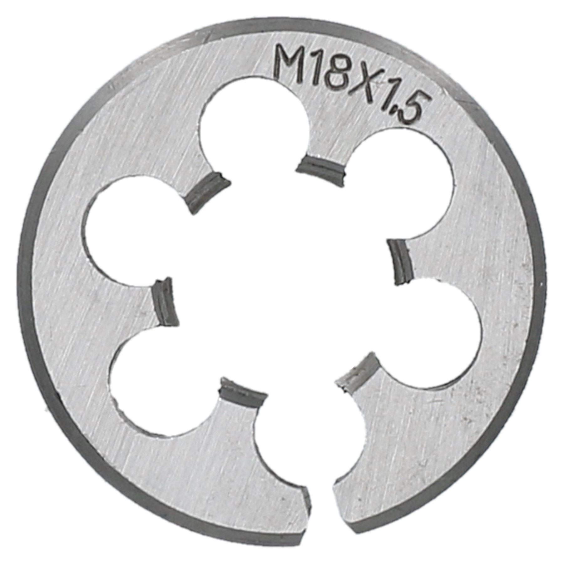 Ab Tools M18 X 1.5Mm Metric Die Nut, Tungsten Steel, Thread Cutter 1.5" (38Mm) Td036