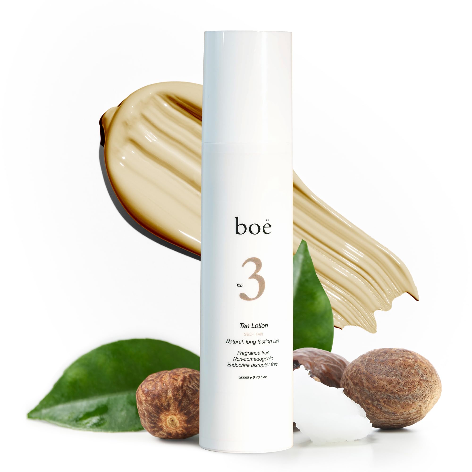 Boë No.3 Self Tanning Lotion, Fast-Drying, Streak-Free Gradual Tan Moisturizer for Natural-Looking Glow