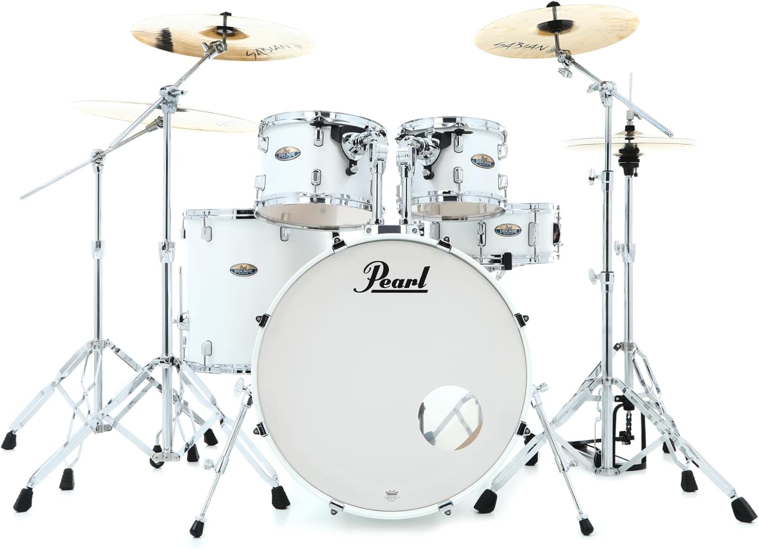 Pearl Decade Maple Shell Pack - 5 Pieces - White Satin Pearl