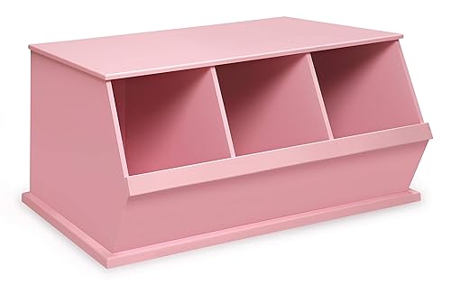 Miniatura 13 de Módulo de almacenaje con tres compartimentos pequeños de Badger Basket , Plateado plateado,Espresso,Gris,Lila,Rosa