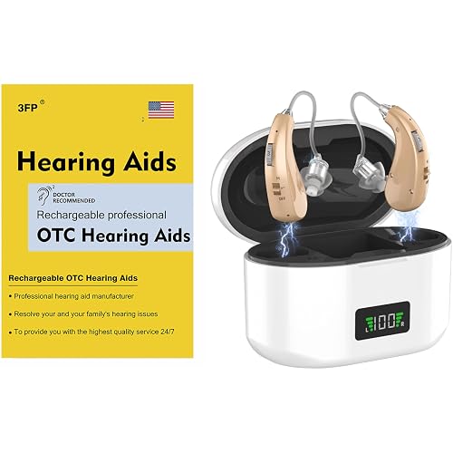 Hearing Aids, 16-Channel Digital Hearing Aids for Seniors, Rechargeable Hearing Aid for People with Hearing Loss, 4 Levels of Volume/Two Mode Noise Cancellation, Clear Sound and Easy to Use