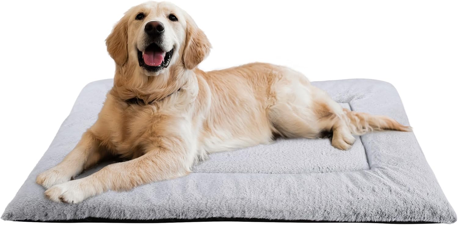 ZENGAOOU Dog Bed, Dog Crate Mat Washable, Ultra Soft