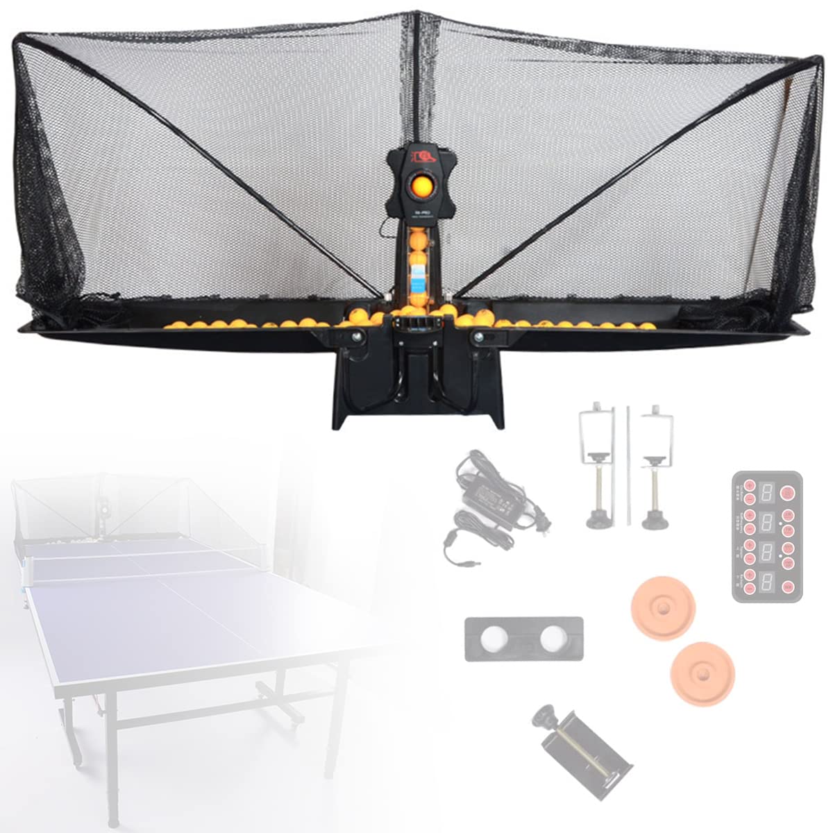 Robot d'entraînement de tennis de table TAHALI machine automatique 9 réglages de rotation