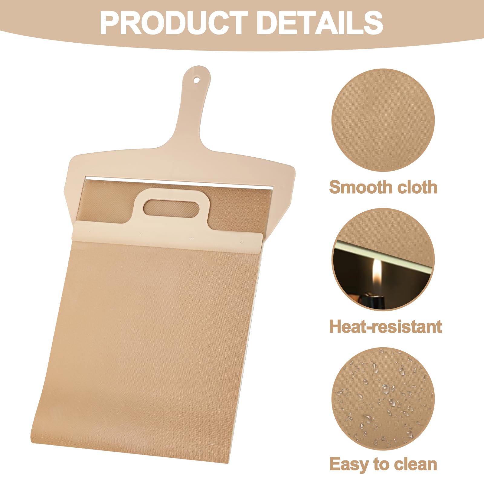 KITDAHOM Pala de pizza deslizante 58x30 cm – recubrimiento antiadherente – accesorio para pizza – pala giratoria antideslizante – multifuncional – ideal para hacer pizza