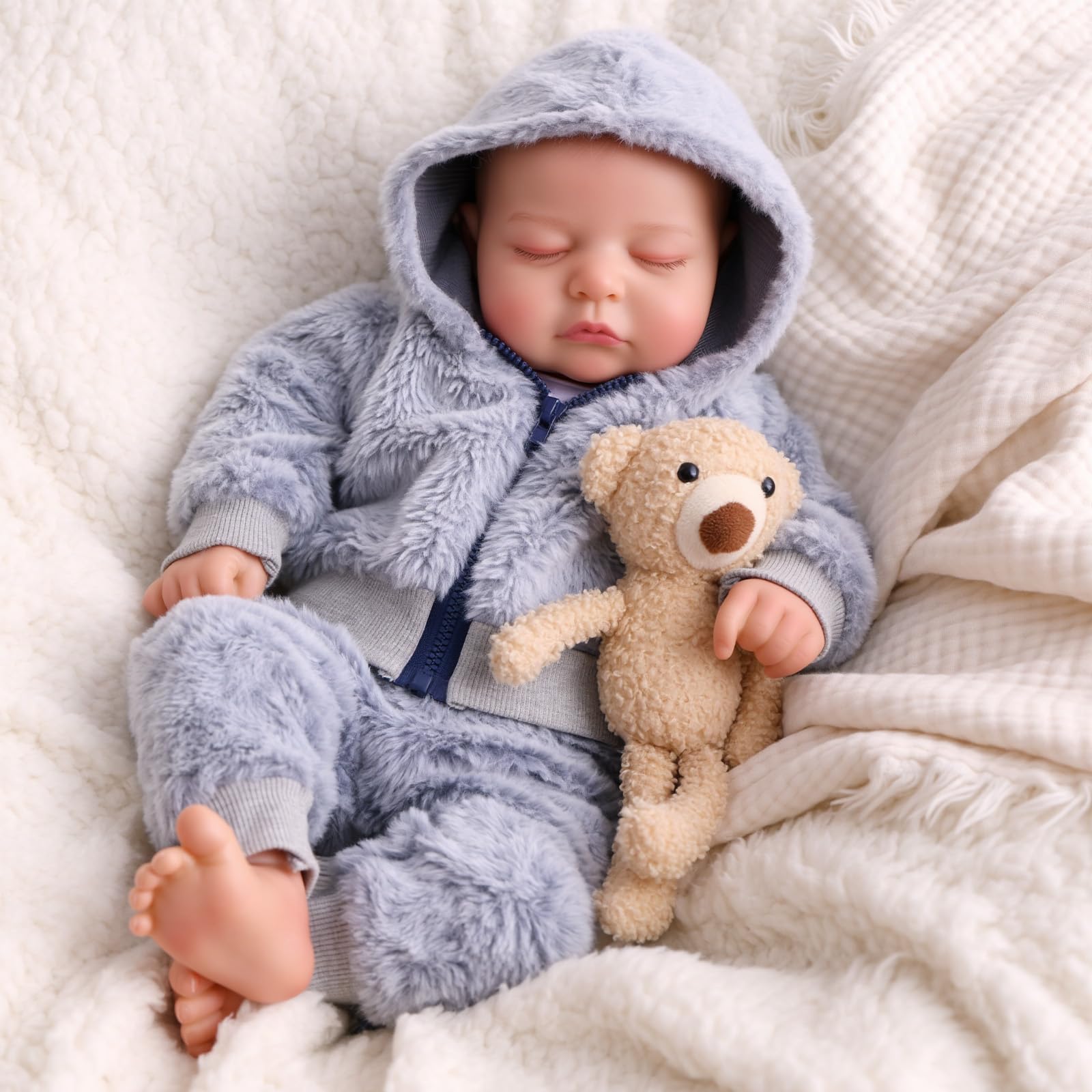 Photo 1 of BABESIDE 20 Inch Reborn Baby Doll, Realistic Newborn with Soft Body