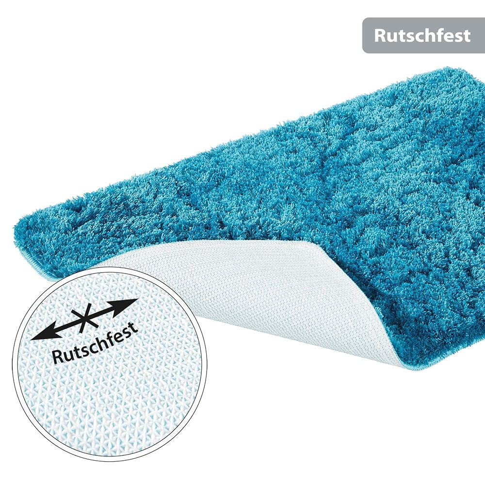 Panasonic® baño (microfibra I Alfombrilla de baño I microfibra ducha Alfombrilla I baño alfombra para cuarto de baño I Lavado Bar I I de secado rápido suelo radiante I color azul, 50 x 80 cm